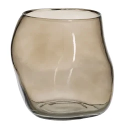 Defas Vase en verre taupe^Banak Clearance