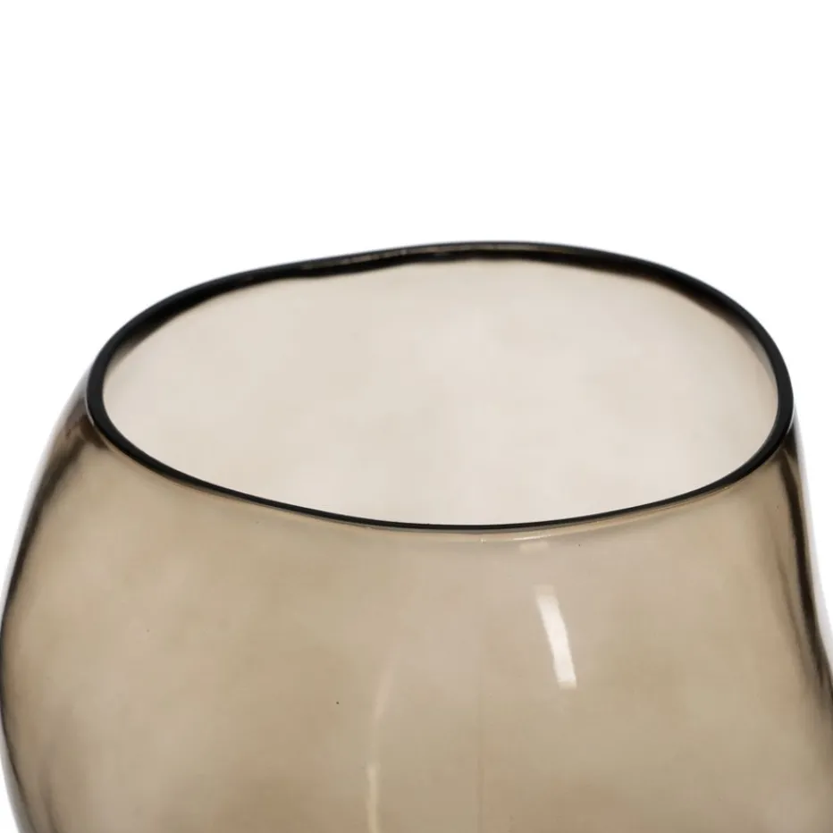 Defas Vase en verre taupe^Banak Clearance