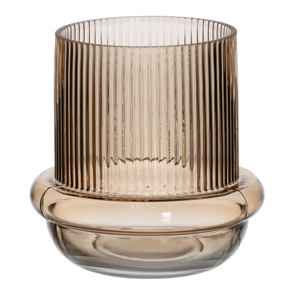 Delas Vase en verre brun^Banak New