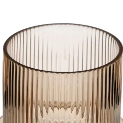 Delas Vase en verre brun^Banak New
