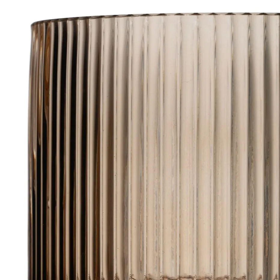 Delas Vase en verre brun^Banak New