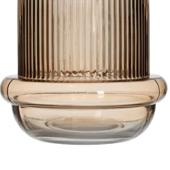 Delas Vase en verre brun^Banak New