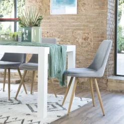 Devon Chaise rembourrée gris^Banak Sale