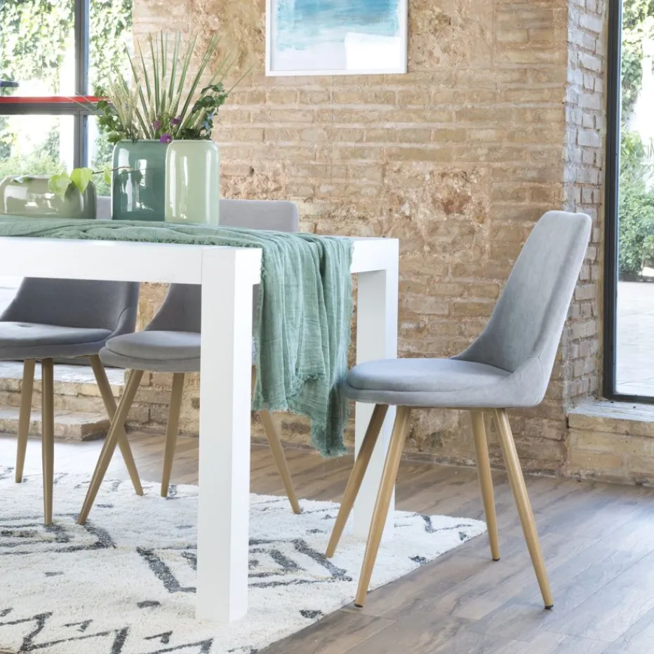 Devon Chaise rembourrée gris^Banak Sale