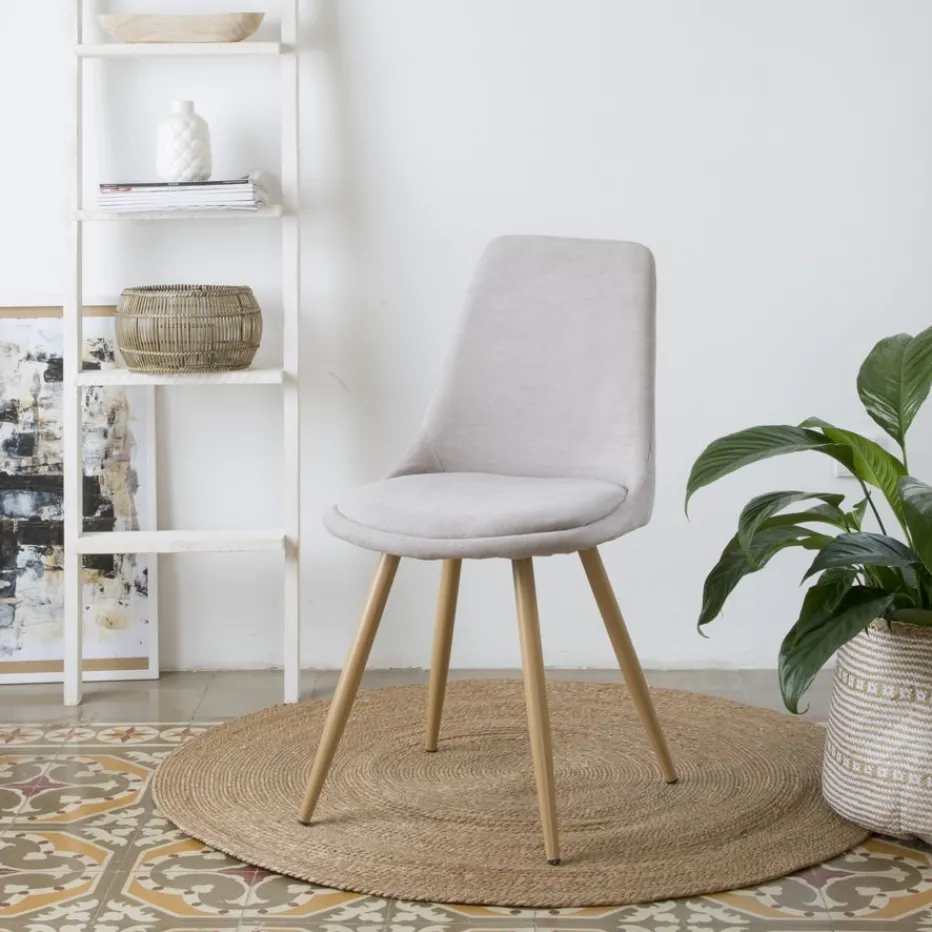 Devon Chaise rembourrée beige^Banak