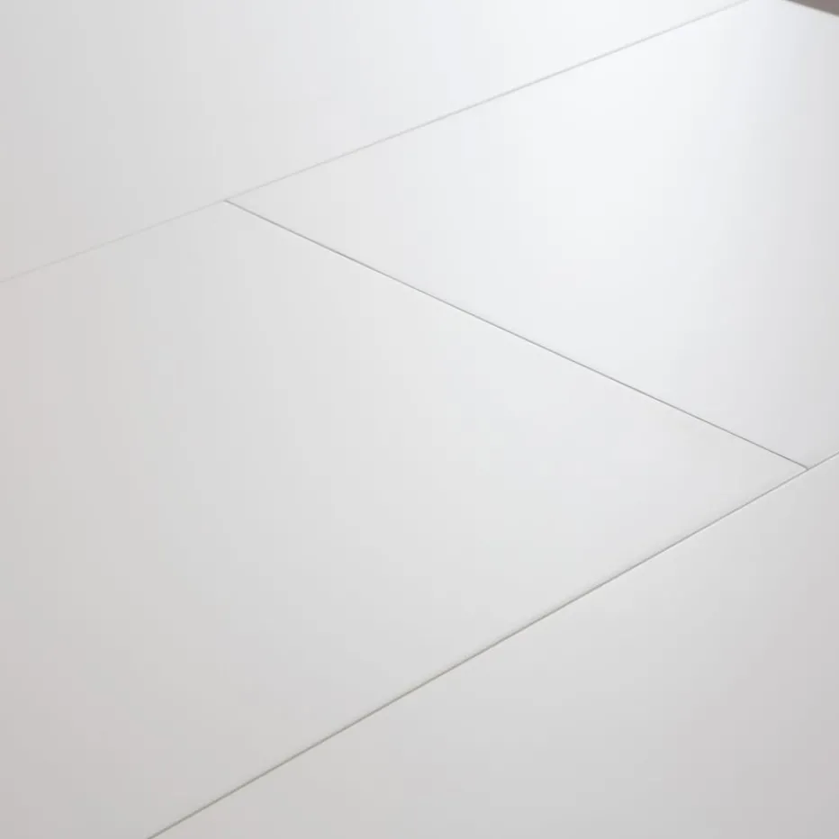 Didier Table à manger extensible ovale 160/200 laqué en blanc^Banak Clearance