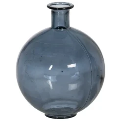 Dihos Vase en verre recyclé bleu^Banak Best