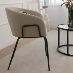 Dresde Chaise rembourrée beige^Banak