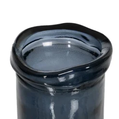 Dulas Vase en verre recyclé bleu^Banak Online