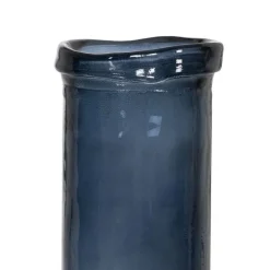 Dulas Vase en verre recyclé bleu^Banak Online