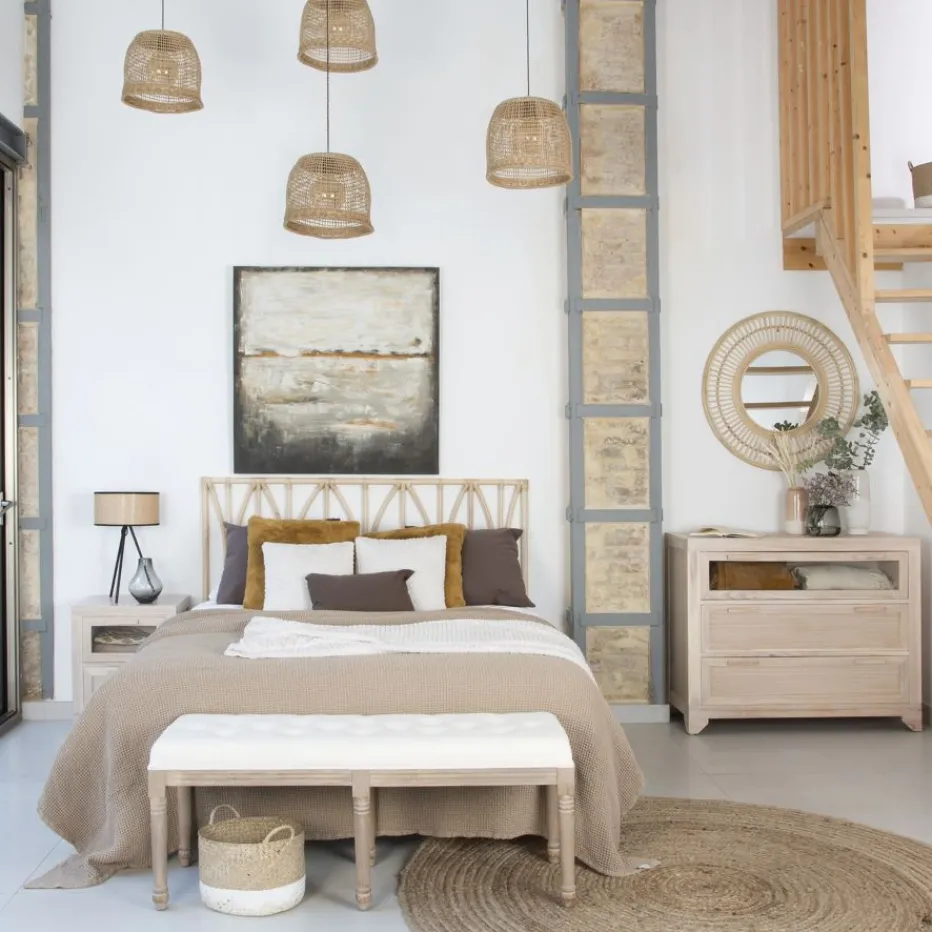 Edna Tête de lit en rotin naturel pour lit de 150 et 160^Banak Outlet