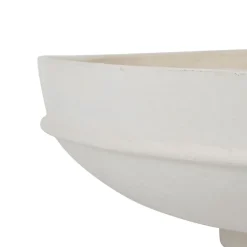 Edoni Bol blanc d40xh14.5cm en papier-mâché^Banak Online