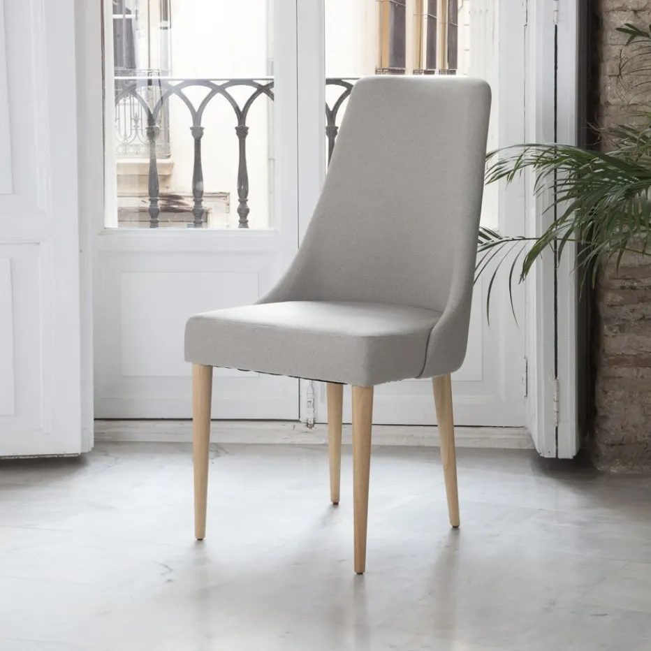 Elisa Chaise rembourrée gris^Banak Online