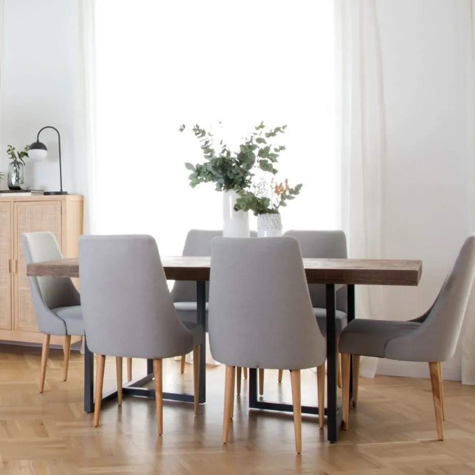 Elisa Chaise rembourrée gris^Banak Online