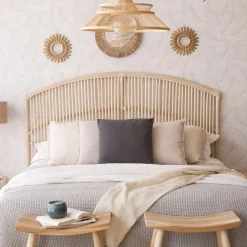 Elle T&ecirc;te de lit en rotin naturel pour lit de 150 et 160^Banak Discount
