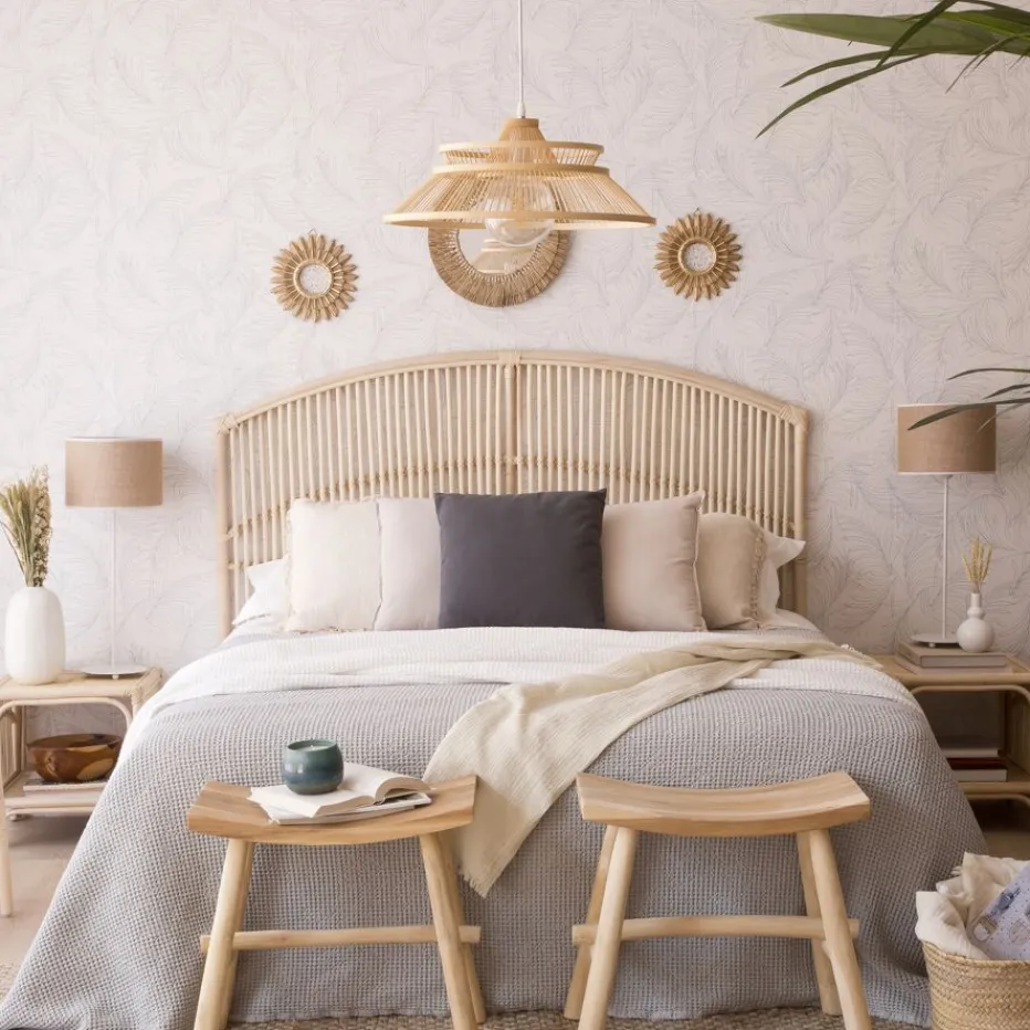Elle Tête de lit en rotin naturel pour lit de 150 et 160^Banak Discount
