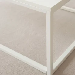 Ellie Table basse rectangulaire laqué en blanc^Banak