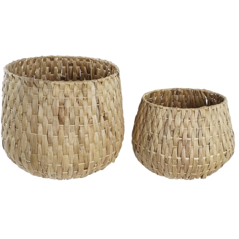Elmes Ensemble de 2 pots de fleurs en fibre naturelle^Banak Outlet
