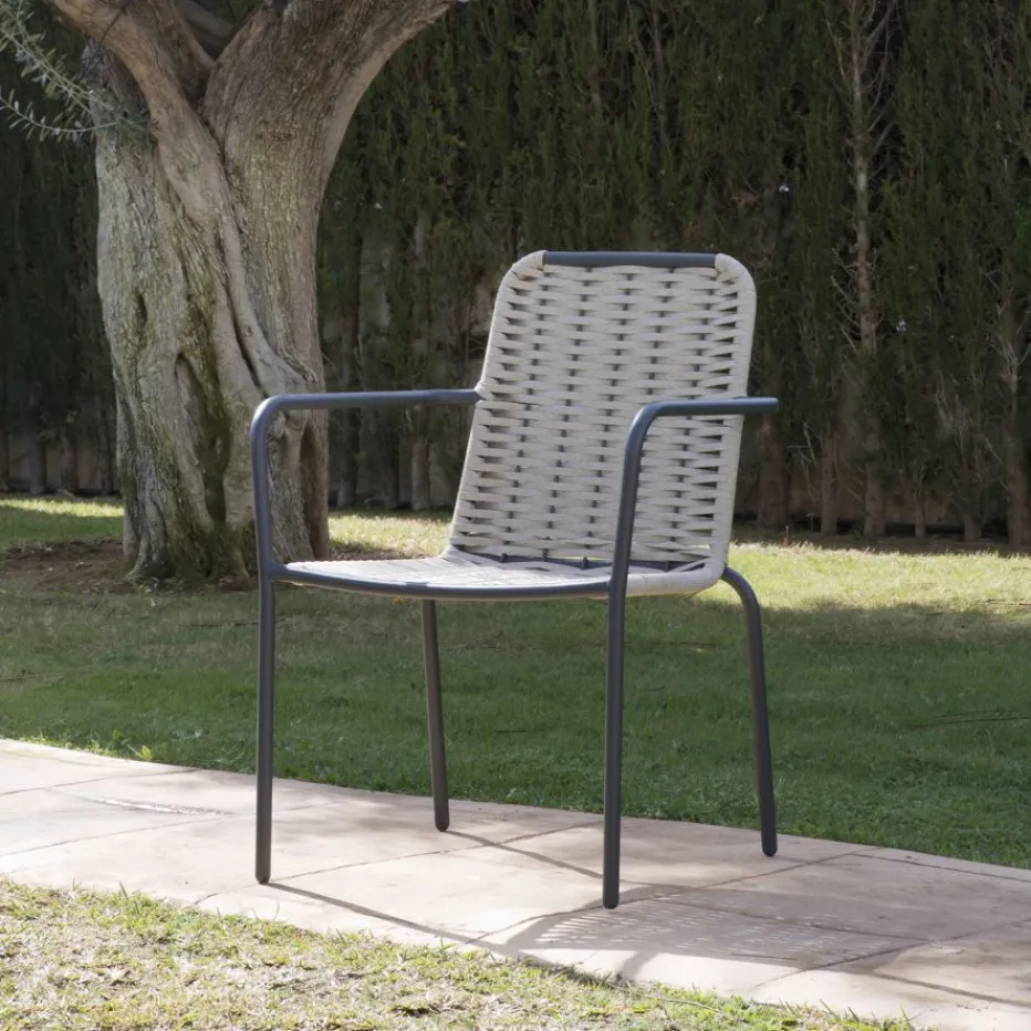 Ensemble Table inset et 4 chaises mink topo/grafito^Banak Discount