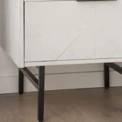 Enzo Symphonier en bois massif et métal couleur blanc wild^Banak Best
