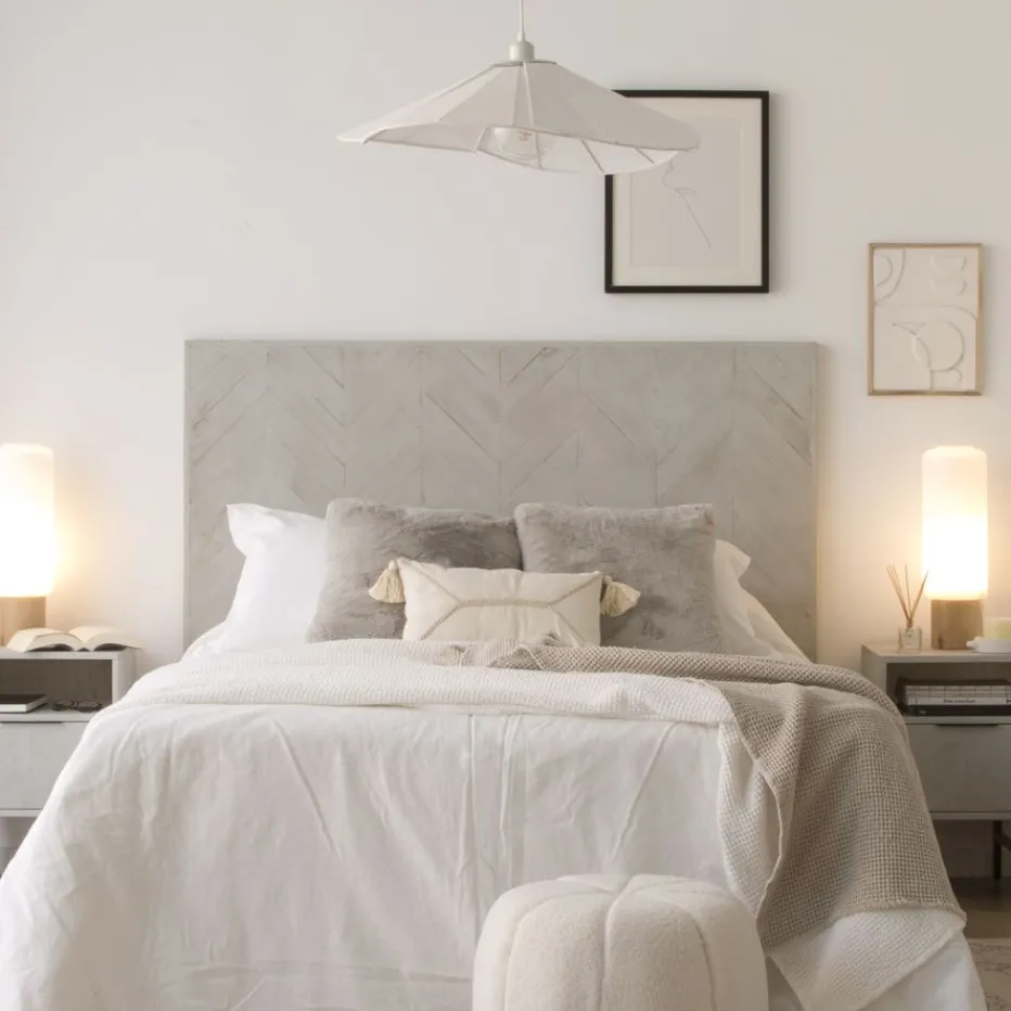 Enzo Tête de lit en bois massif pour lit de 150 et 160 blanc wild^Banak New
