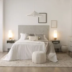 Enzo T&ecirc;te de lit en bois massif pour lit de 150 et 160 blanc wild^Banak New