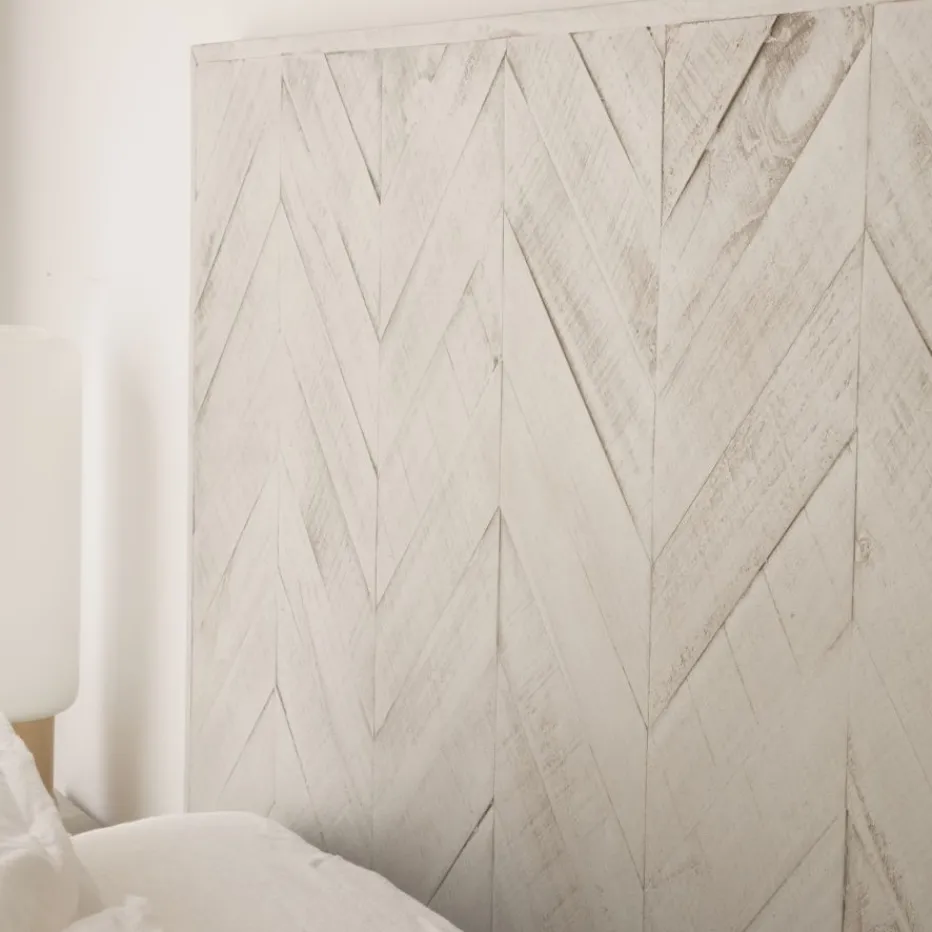 Enzo Tête de lit en bois massif pour lit de 150 et 160 blanc wild^Banak New