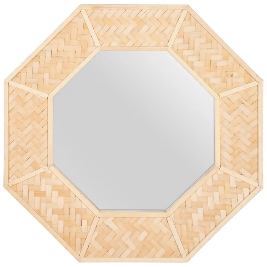 Faisant Miroir mural en bambou^Banak Best