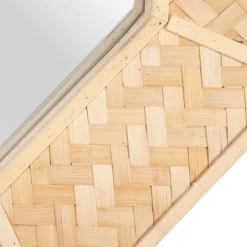 Faisant Miroir mural en bambou^Banak Best