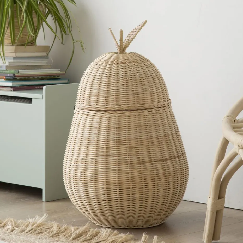 Fruit Panier en rotin naturel forme poire^Banak Sale