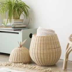 Fruit Panier en rotin naturel forme poire^Banak Sale