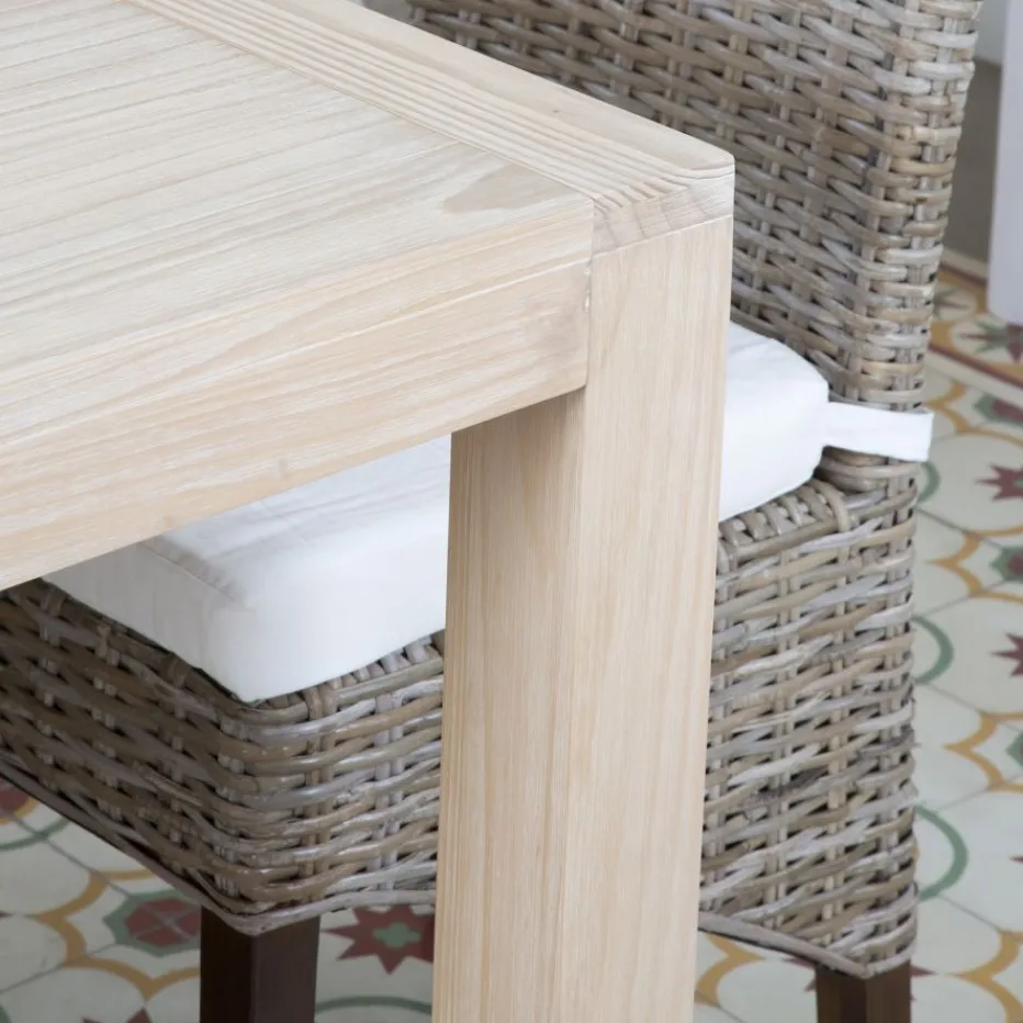 Gael Table à manger extensible rectangulaire 140/190 en bois couleur naturelle^Banak Clearance