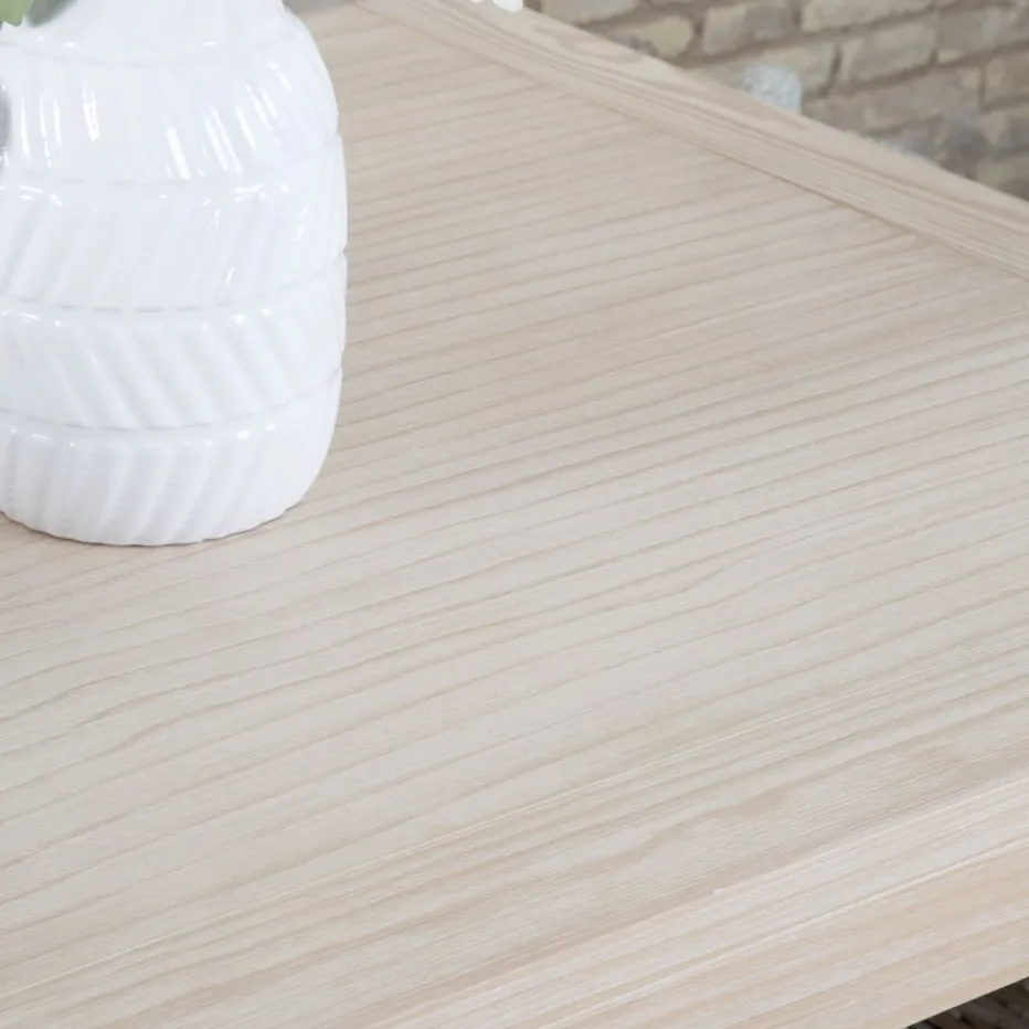 Gael Table à manger extensible rectangulaire 140/190 en bois couleur naturelle^Banak Clearance
