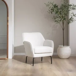 Gali Fauteuil beige avec pieds en métal^Banak Online