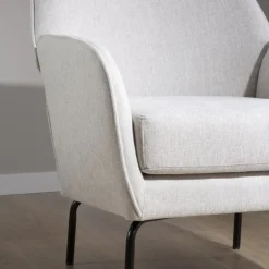 Gali Fauteuil beige avec pieds en métal^Banak Online