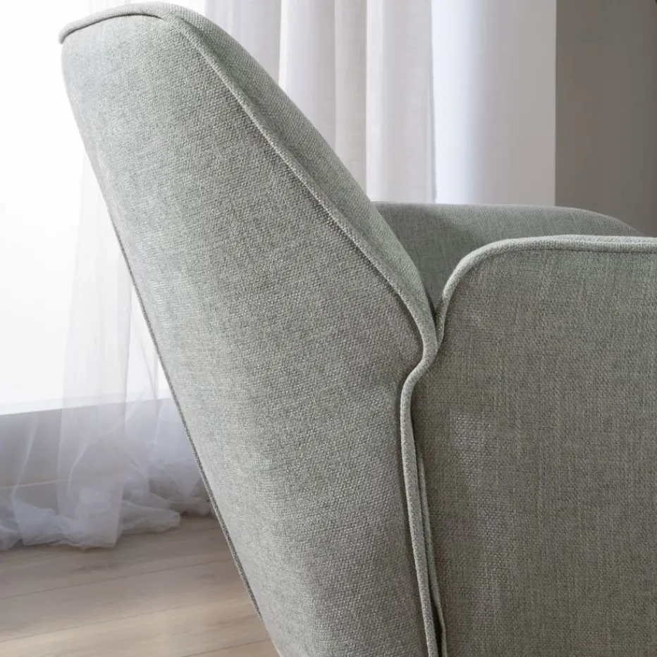 Gali Fauteuil gris avec pieds en métal^Banak Best