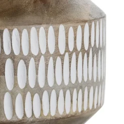 Gammes De vase en bois de manguier sculpté^Banak Clearance