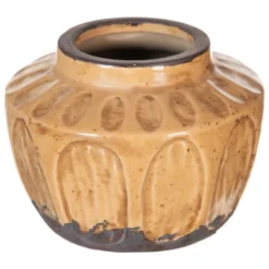 Gete Vase marron decoration en ceramique^Banak Sale