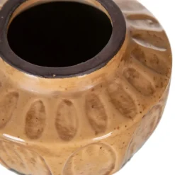 Gete Vase marron decoration en ceramique^Banak Sale