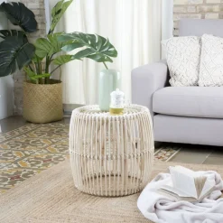Ghemi Repose-pieds avec coussin / table d'appoint^Banak Hot