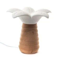 Hagam Lampe de table en porcelaine et bois^Banak Outlet