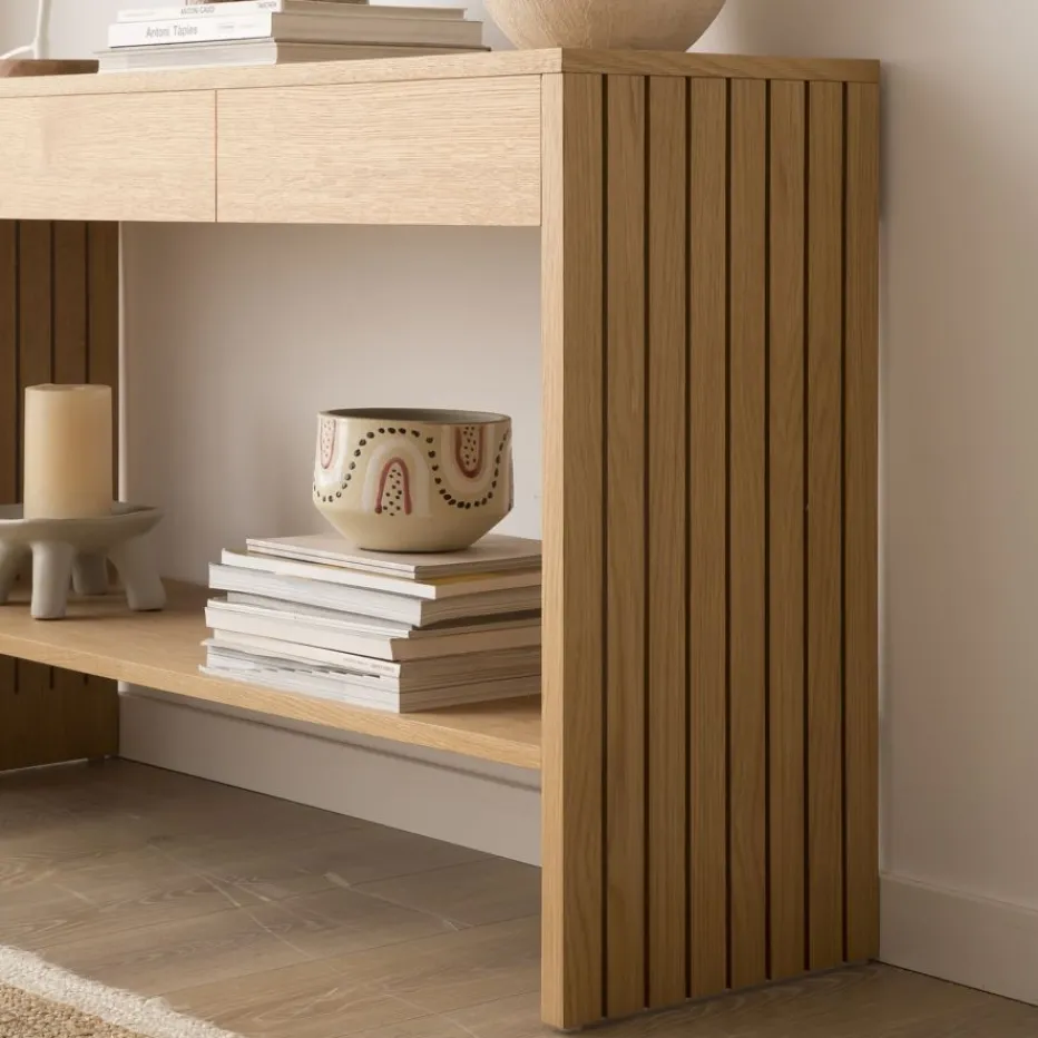 Haiku Meuble d'entrée avec espace de rangement en bois^Banak Outlet