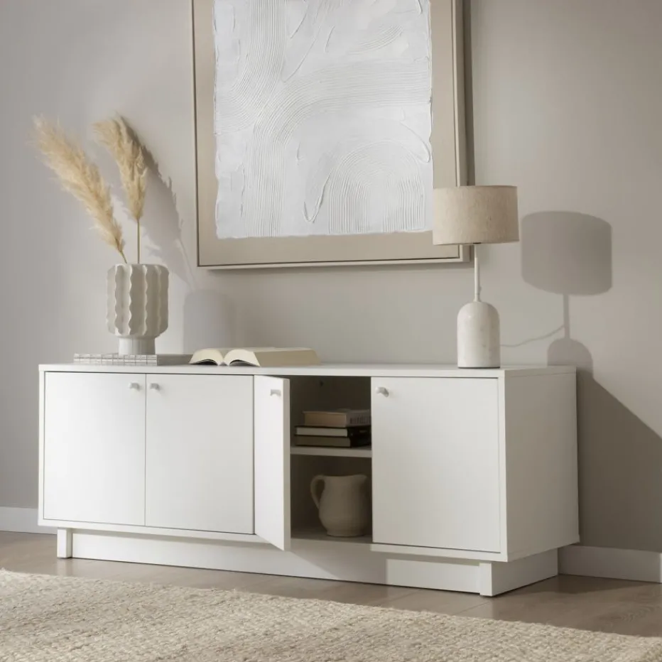 Halti Meuble tv blanc^Banak Hot