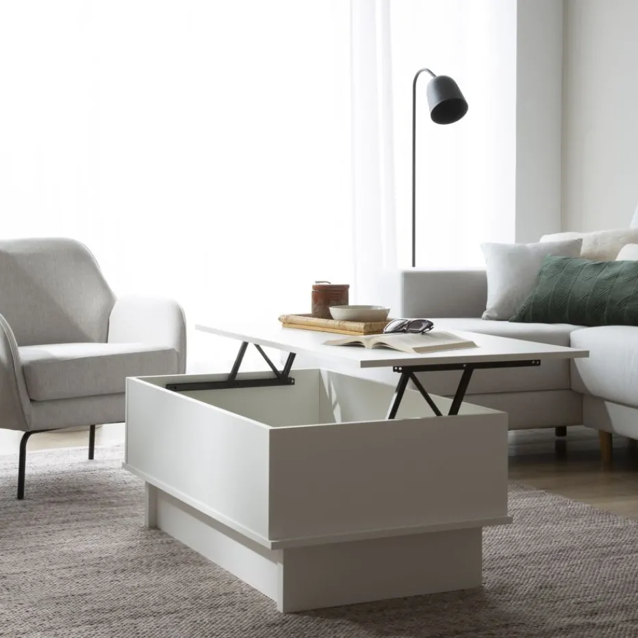 Halti Table basse relevable blanche^Banak Sale