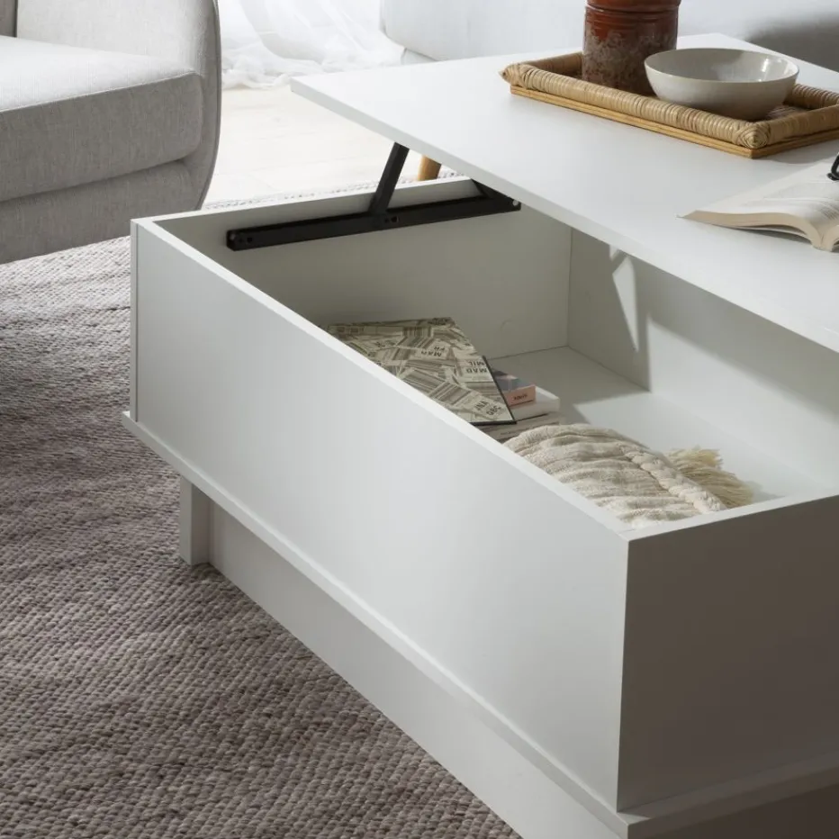 Halti Table basse relevable blanche^Banak Sale