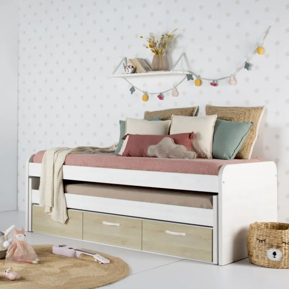 Hansel Lit superposé avec tiroirs pour matelas de 90^Banak Clearance