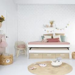 Hansel Lit superposé avec tiroirs pour matelas de 90^Banak Clearance