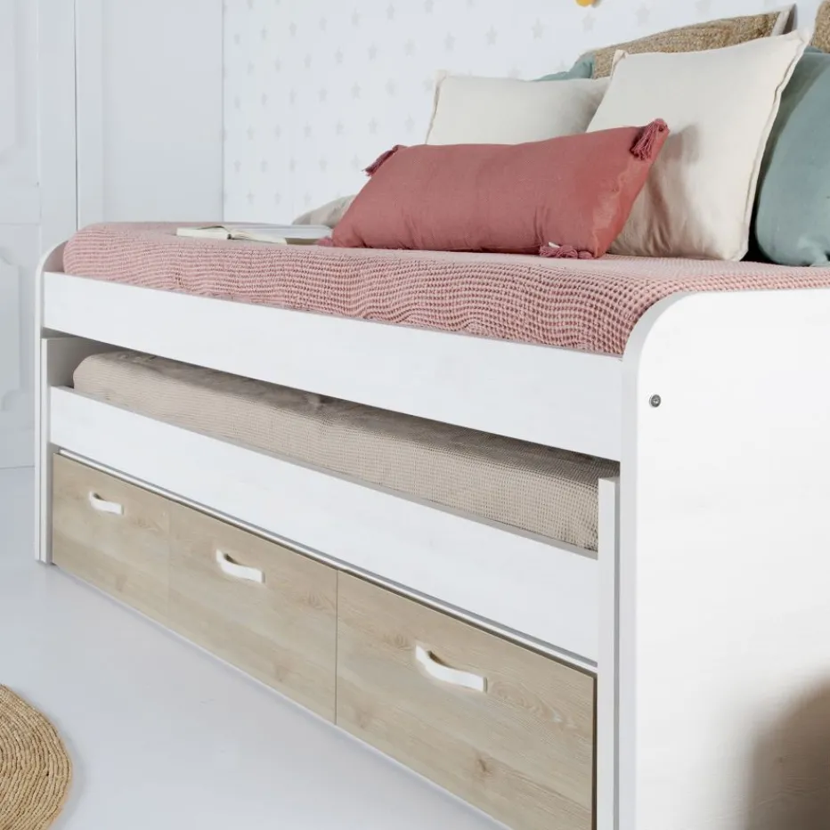 Hansel Lit superposé avec tiroirs pour matelas de 90^Banak Clearance