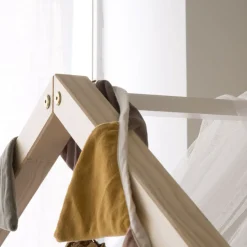 Haus Cama con forma de casa y somier de arrastre para colchón de 90x190 lacada e^Banak Outlet