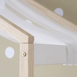 Haus Cama con forma de casa y somier de arrastre para colchón de 90x190 lacada e^Banak Outlet